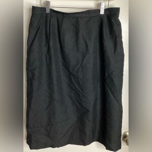 NWOT Worthington Elegant Black Pencil Skirt 16